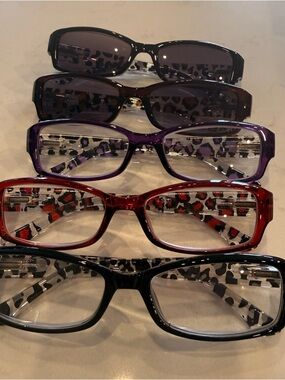 Assorted Leopard-Print Temple Reading Glasses +3.0 - Multiple Colors